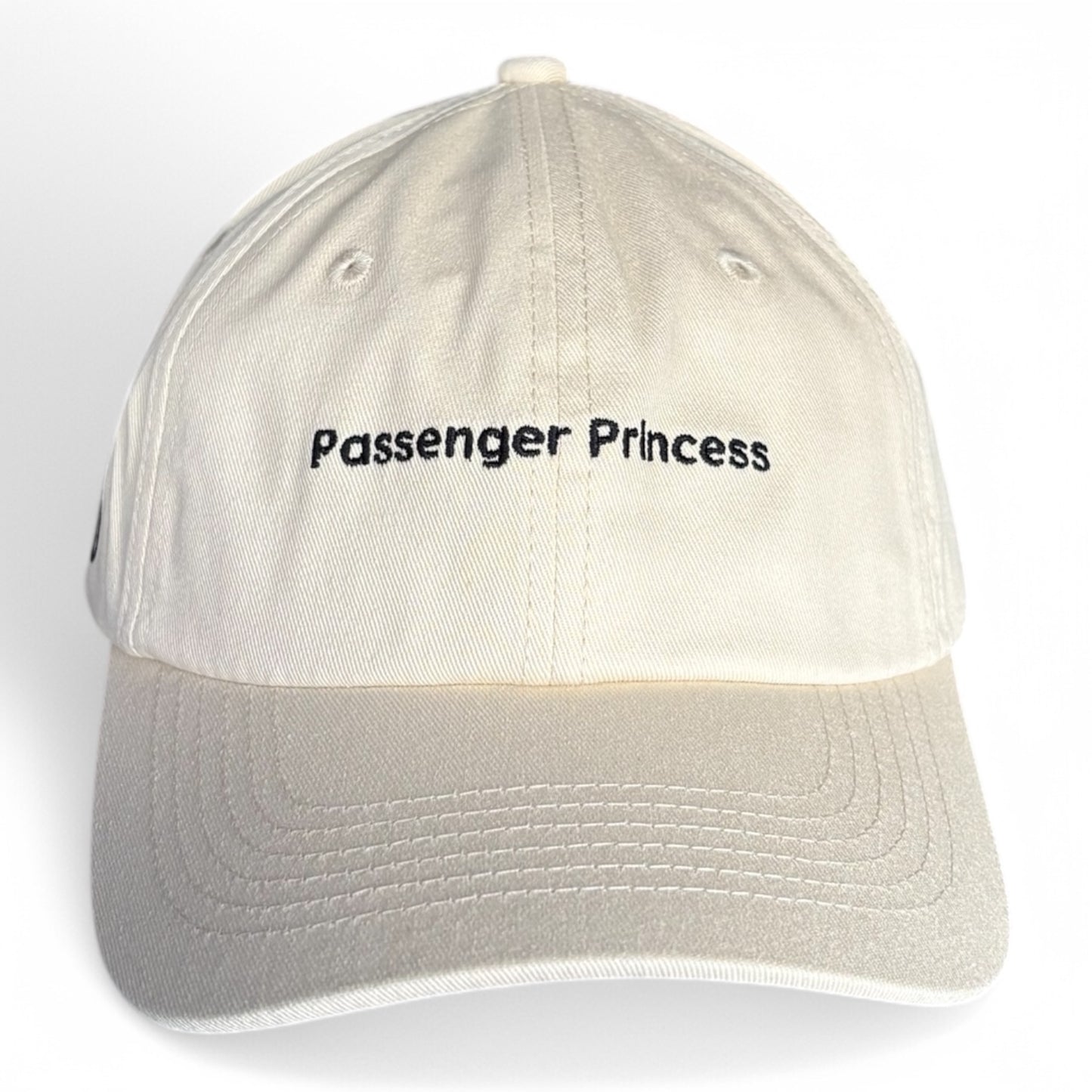 "Passenger Princess" Adjustable Unisex Slogan Baseball Cap (available in 3 colours)