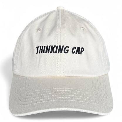 "Thinking cap" Adjustable Unisex Slogan Baseball Cap (available in 7 colours)