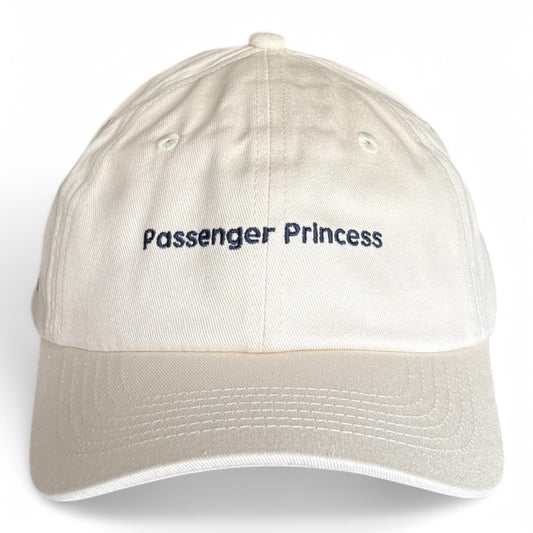 "Passenger Princess" Adjustable Unisex Slogan Baseball Cap (available in 3 colours)