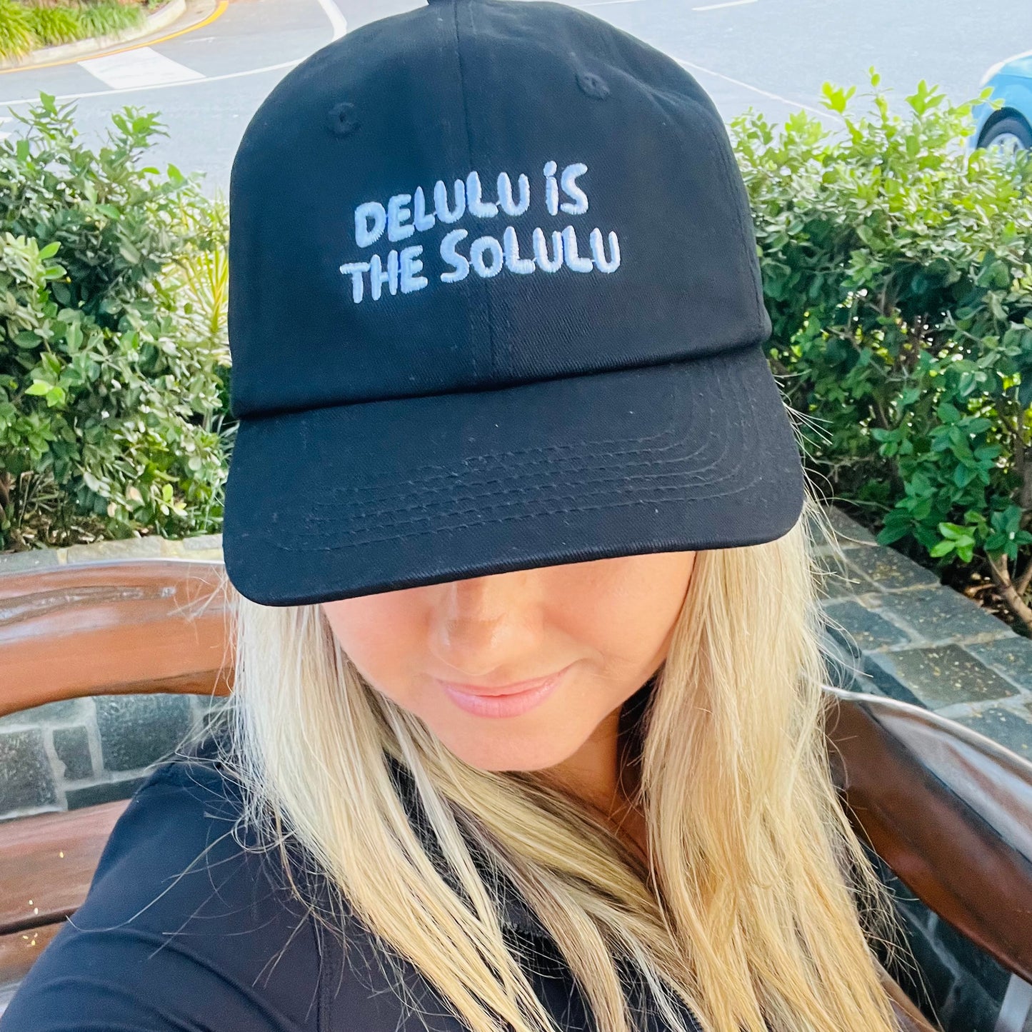 "Delulu is the solulu" Adjustable Unisex Baseball Cap (available in 5 colours)