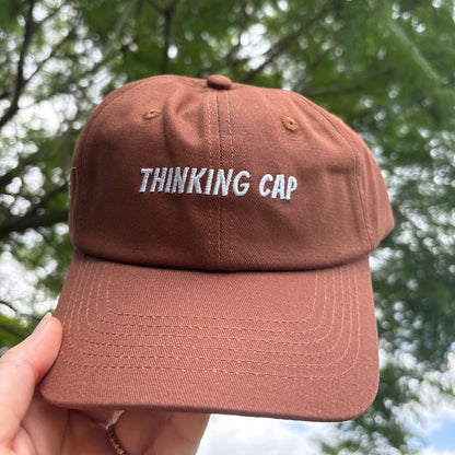 "Thinking cap" Adjustable Unisex Slogan Baseball Cap (available in 7 colours)