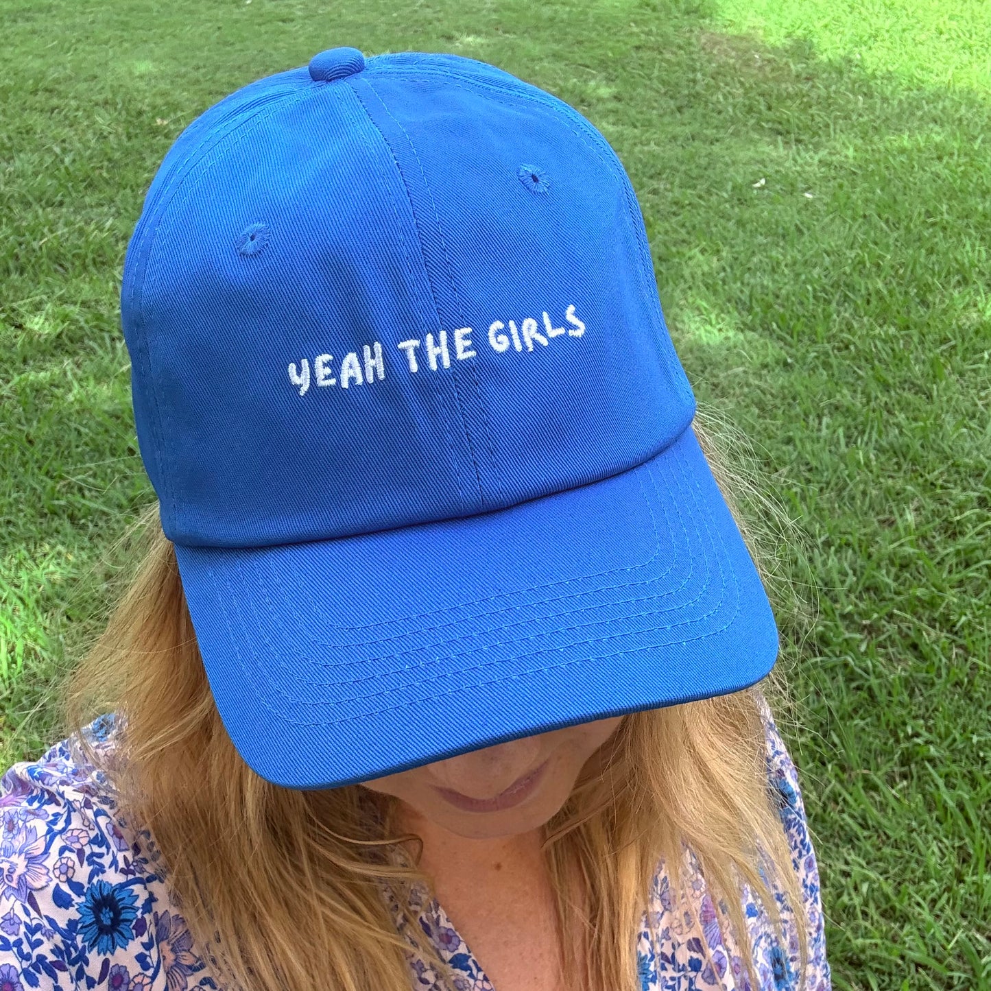"Yeah the girls" Adjustable Unisex Slogan Baseball Cap (available in 7 colours)