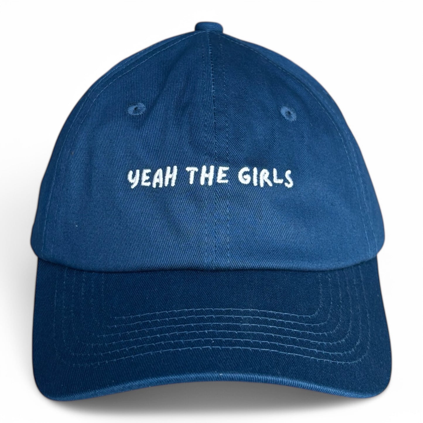 "Yeah the girls" Adjustable Unisex Slogan Baseball Cap (available in 3 colours)