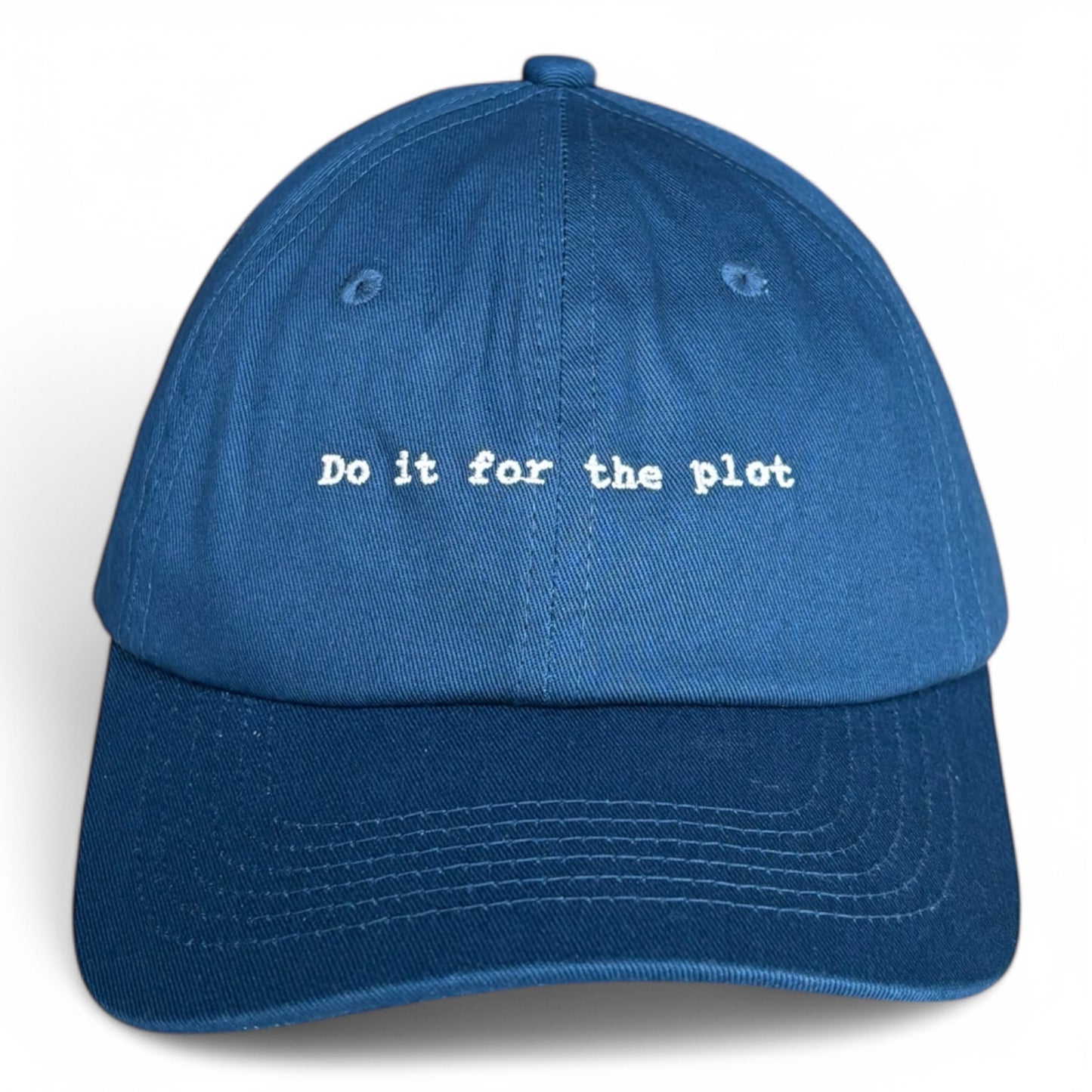 "Do it for the plot" Adjustable Unisex Slogan Baseball Cap (available in 3 colours)