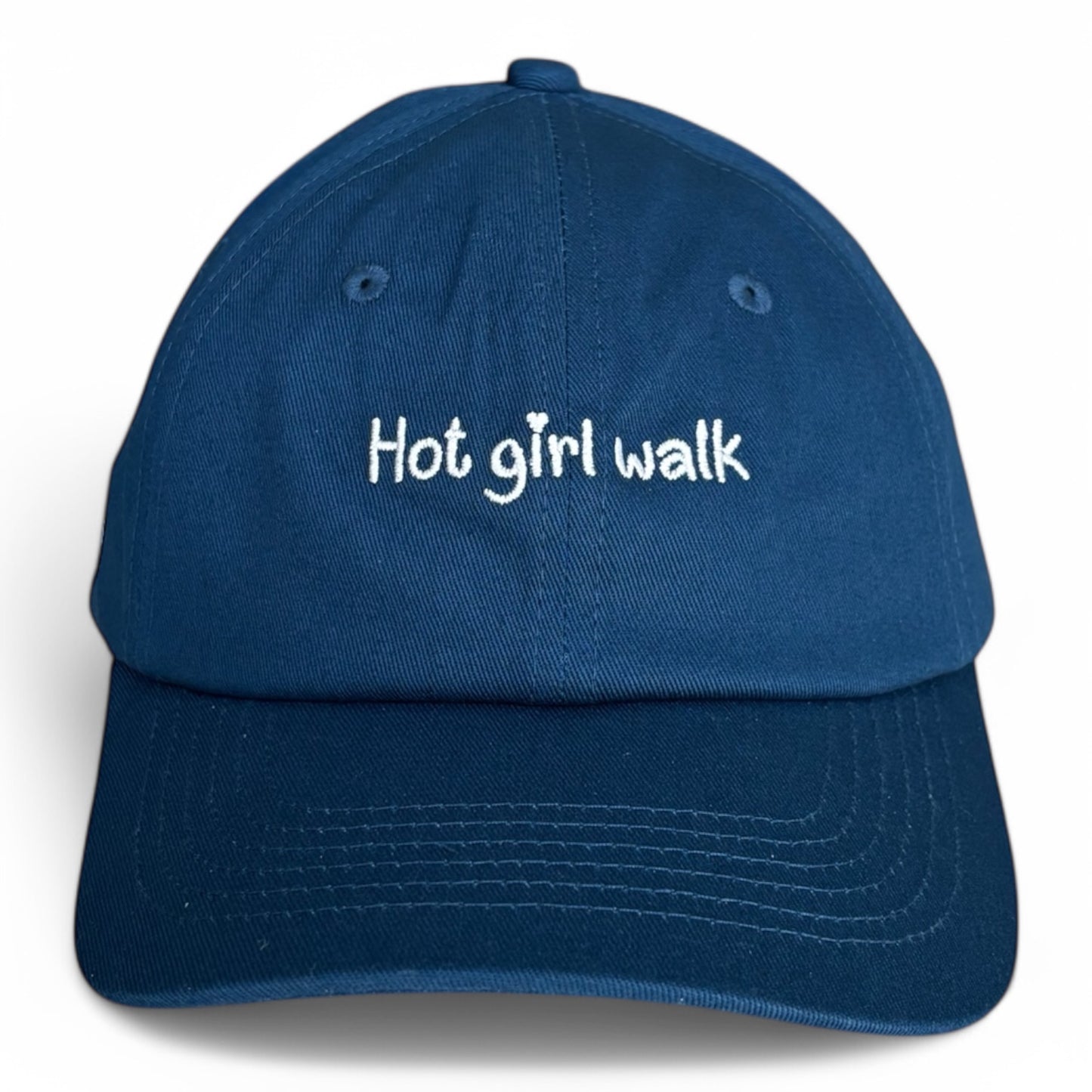 "Hot girl walk" Adjustable Unisex Slogan Baseball Cap (available in 3 colours)