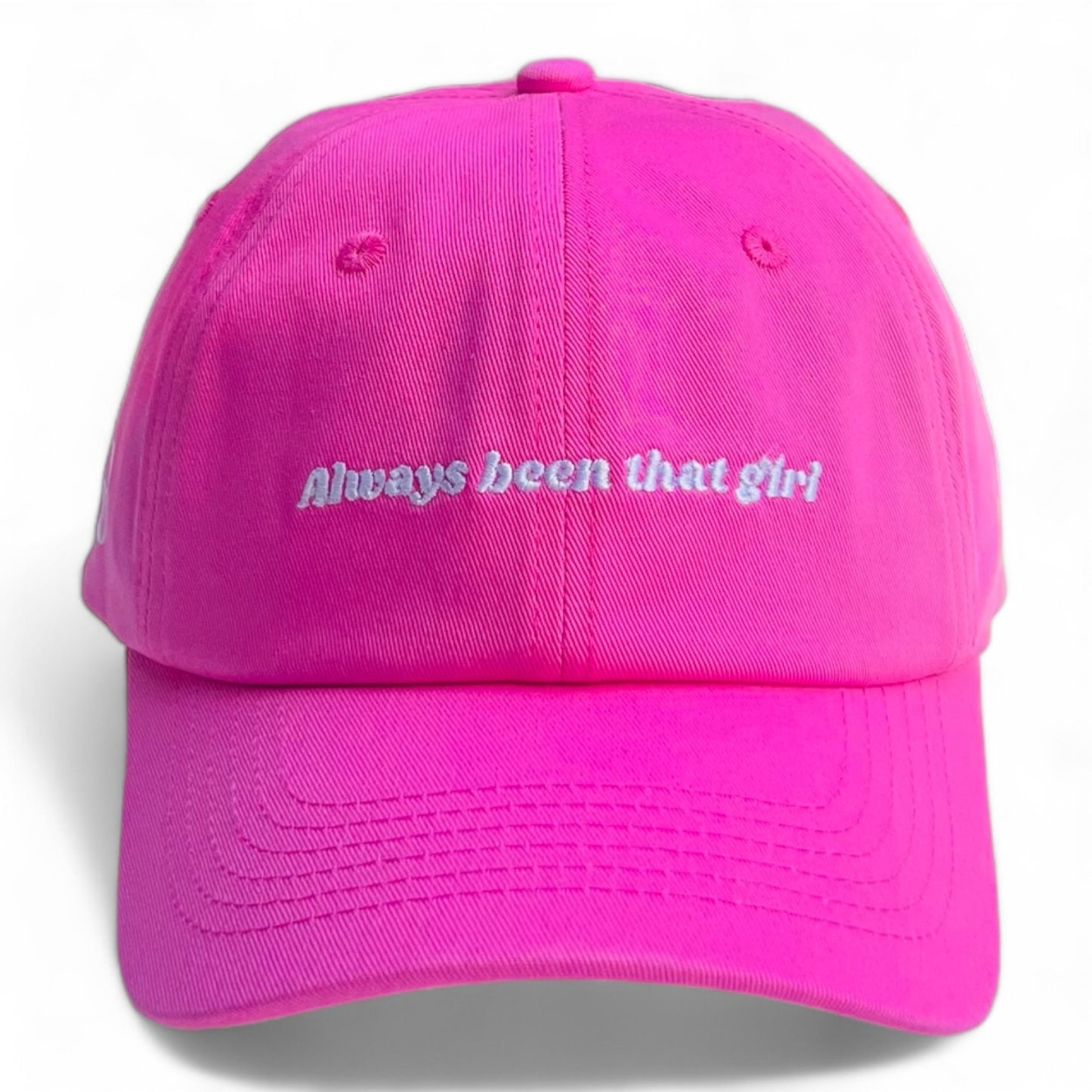 "Always been that girl" Adjustable Unisex Baseball Cap (available in 5 colours)