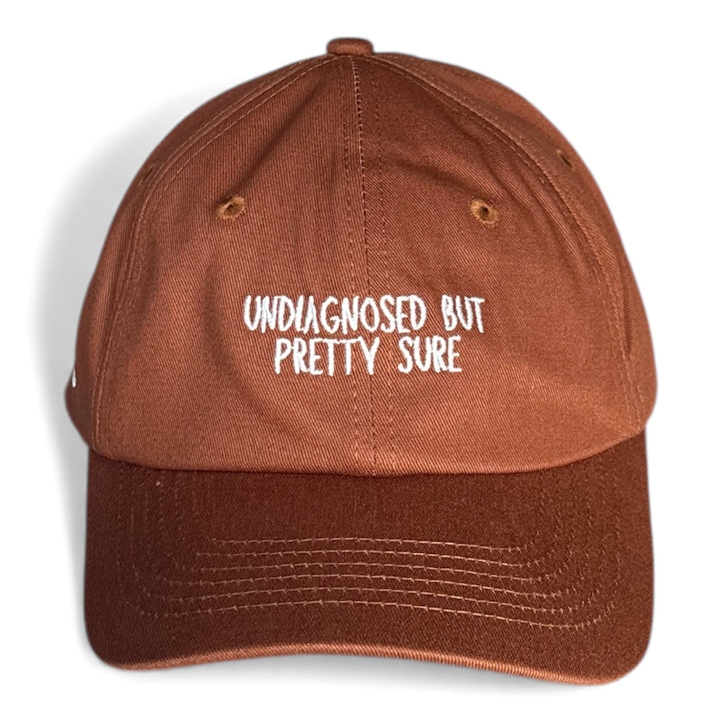 "Undiagnosed but pretty sure" Adjustable Unisex Slogan Baseball Cap (available in 6 colours)