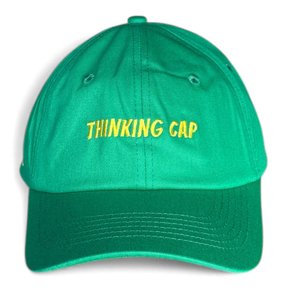 "Thinking cap" Adjustable Unisex Slogan Baseball Cap (available in 7 colours)