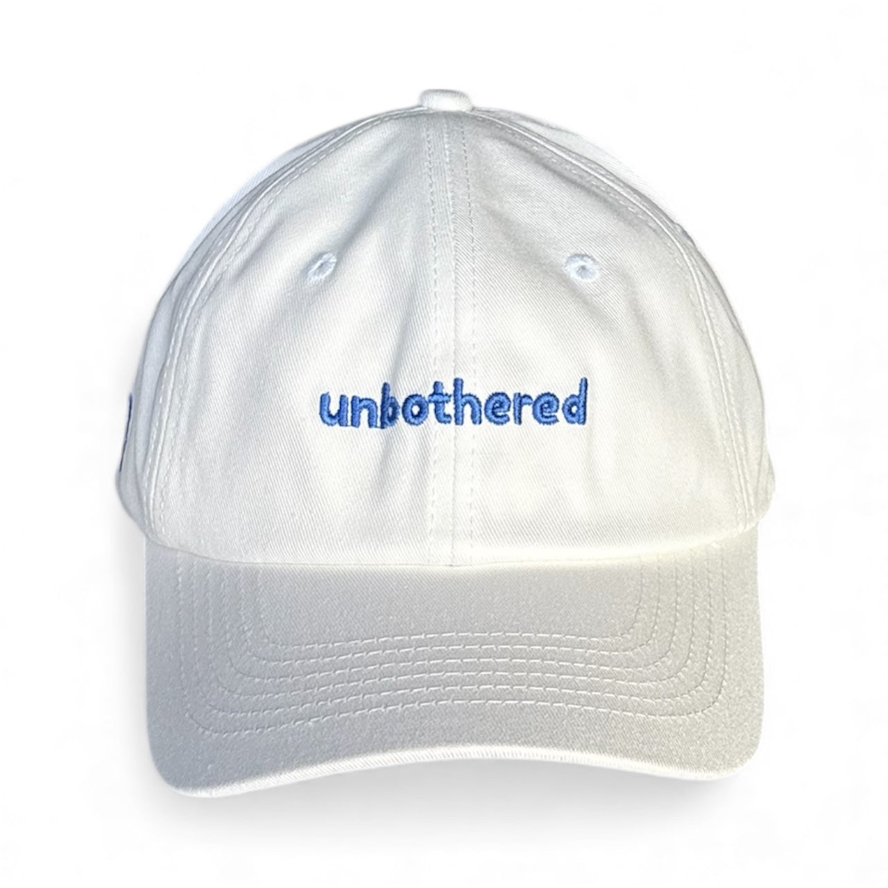 "Unbothered" Adjustable Unisex Slogan Baseball Cap (available in 2 colours)