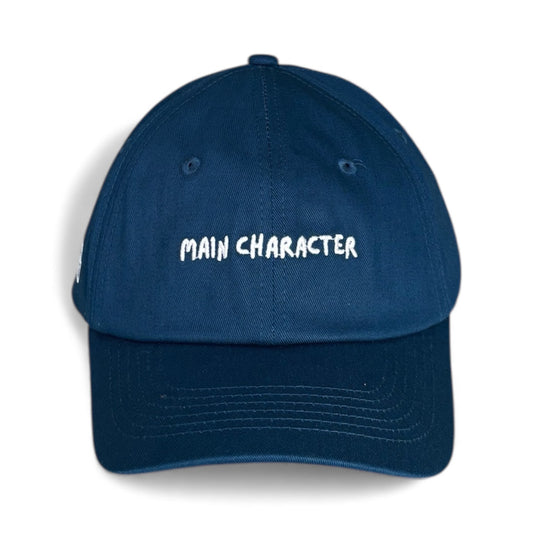 "Main character" Adjustable Unisex Slogan Baseball Cap (available in 2 colours)