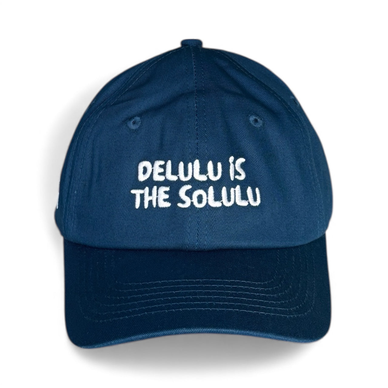 "Delulu is the solulu" Adjustable Unisex Baseball Cap (available in 6 colours)