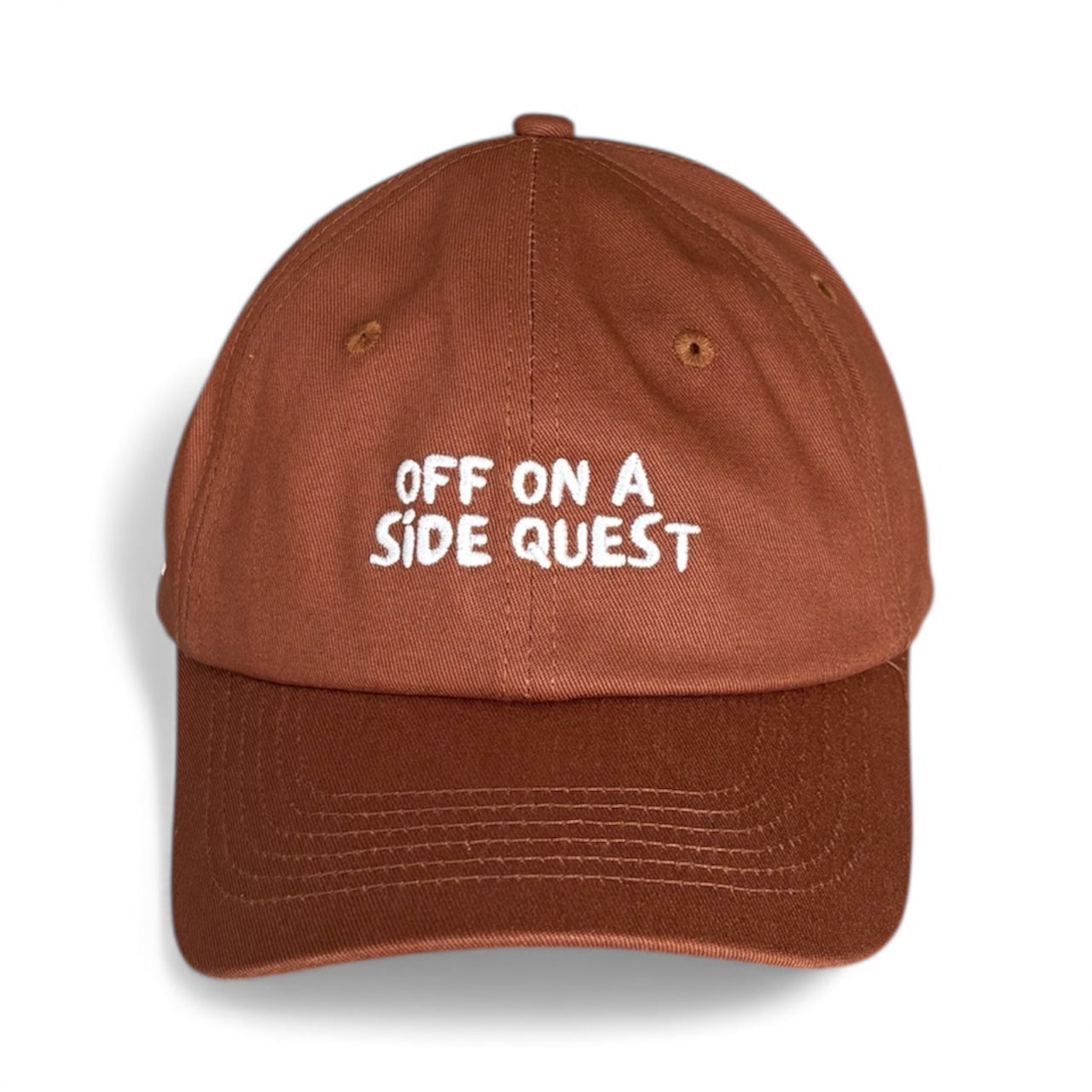 "Off on a side quest" Adjustable Unisex Slogan Baseball Cap (available in 9 colours)