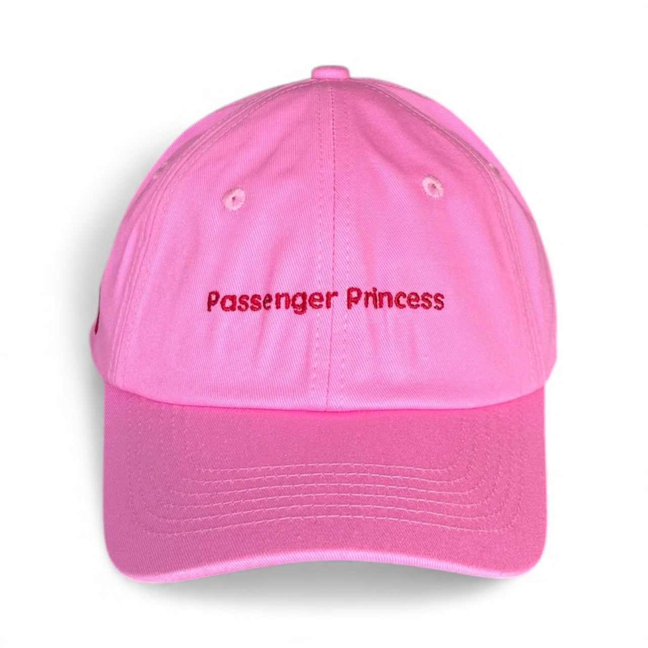 "Passenger Princess" Adjustable Unisex Slogan Baseball Cap (available in 7 colours)