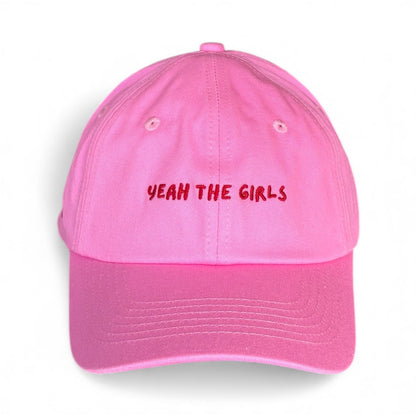 "Yeah the girls" Adjustable Unisex Slogan Baseball Cap (available in 7 colours)