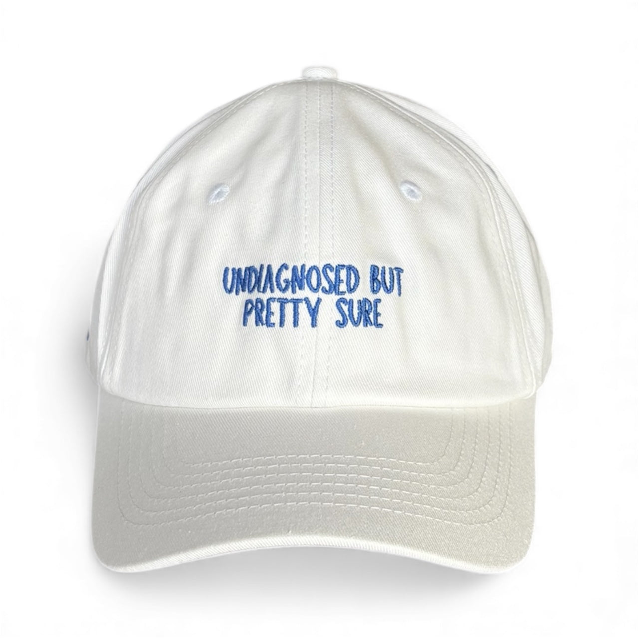 "Undiagnosed but pretty sure" Adjustable Unisex Slogan Baseball Cap (available in 6 colours)