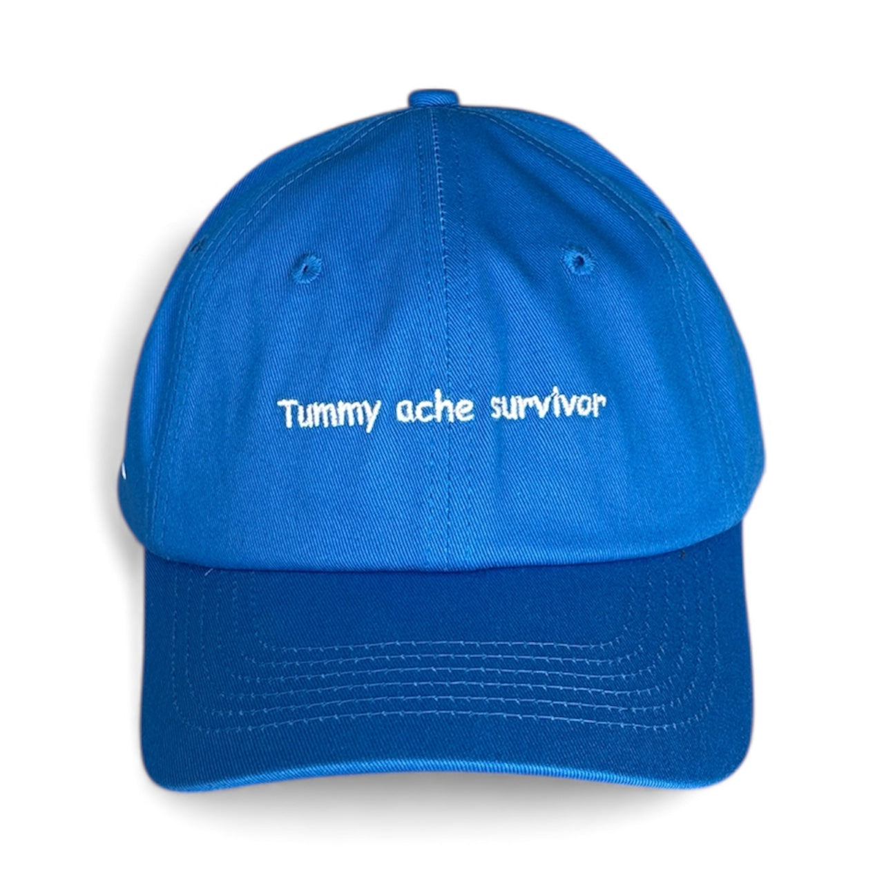 "Tummy ache survivor" Adjustable Unisex Slogan Baseball Cap (available in 7 colours)