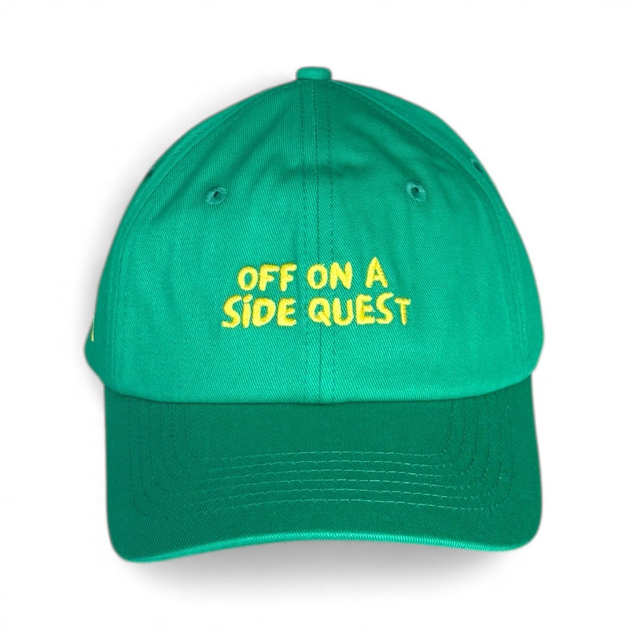 "Off on a side quest" Adjustable Unisex Slogan Baseball Cap (available in 9 colours)
