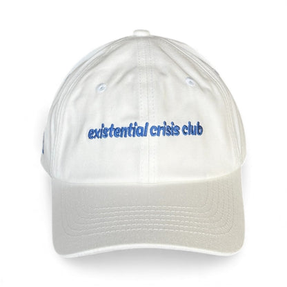 "Existential crisis club" Adjustable Unisex Slogan Baseball Cap (available in 2 colours)