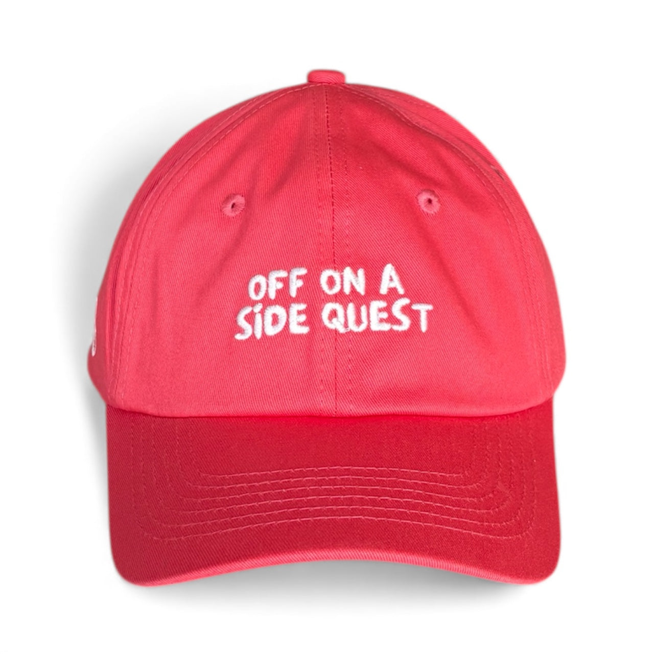 "Off on a side quest" Adjustable Unisex Slogan Baseball Cap (available in 9 colours)